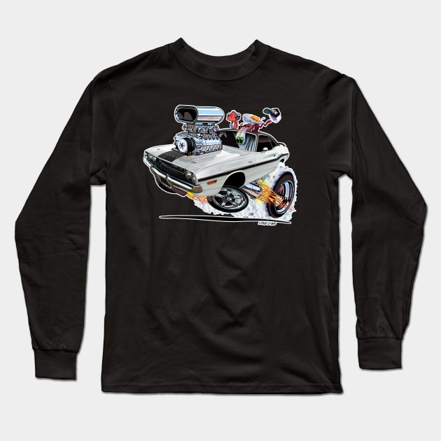 Vince Crain High Octane 1970 Dodge Challenger Long Sleeve T-Shirt by vincecrain